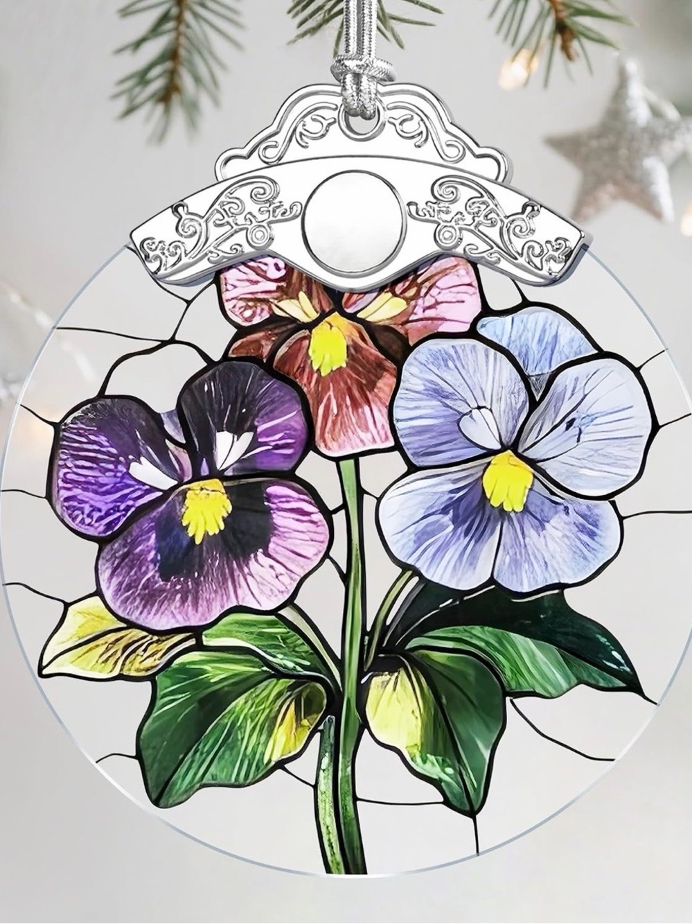✴️New✴️February Birth Flower “Pansy”Suncatcher (2/$15)